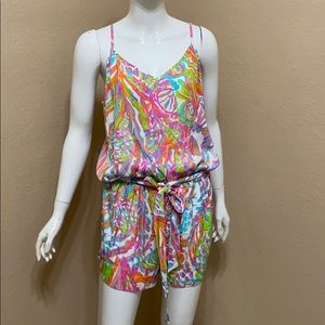 LILLY PULTIZER Deanna Romper SCUBA TO CUBA